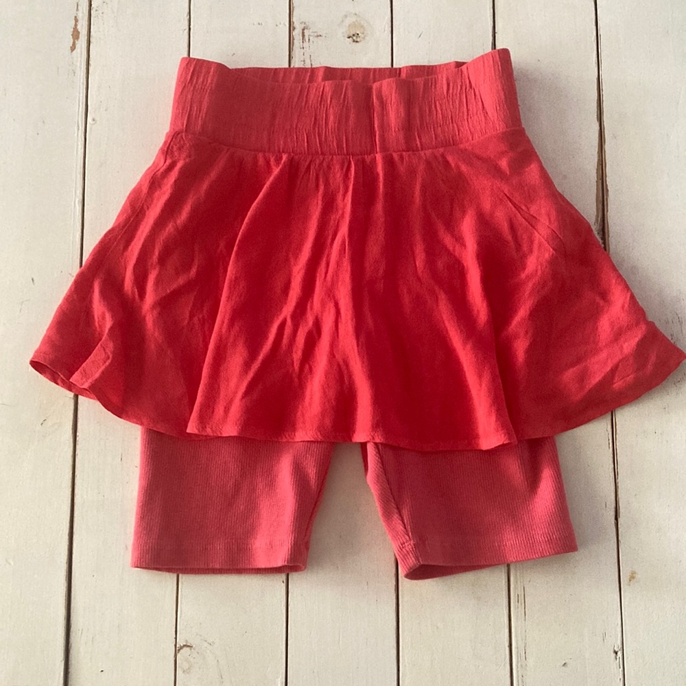 FP Movement Coral Colored Skirt with Shorts, XS